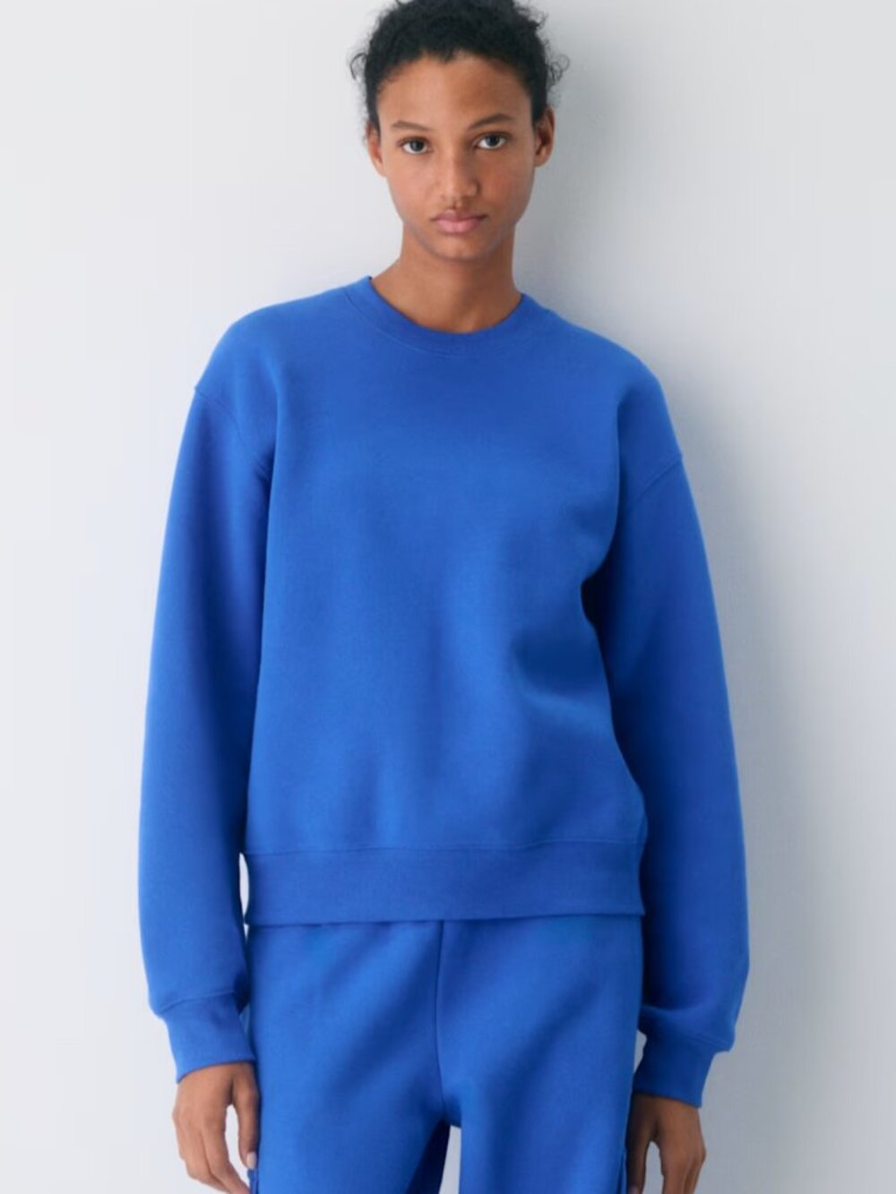 NWT Aritzia Sweatfleece PERFECT CREW Jazz Blue XL